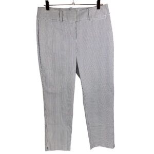 Ann Taylor Striped Ankle Pants Size 4 Classic Nautical Casual Preppy Career‎